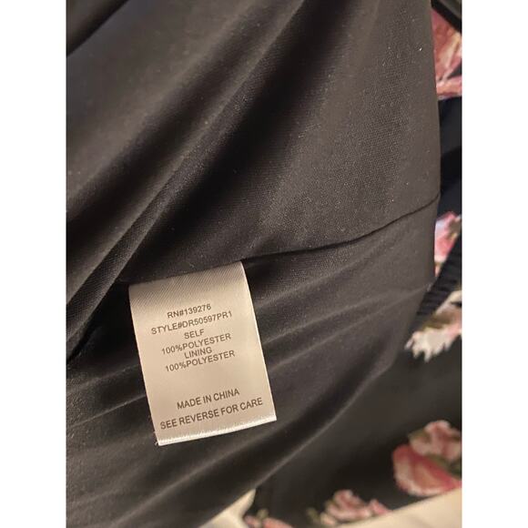 DR2 Daniel Rainn Floral Romper Small Black Pink One Piece Lace Sheer Bohemian - Picture 9 of 10